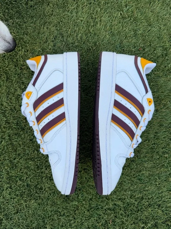 Adidas ASU Sun Devils Maroon & Gold sneakers size 8.5 - Picture 3 of 7
